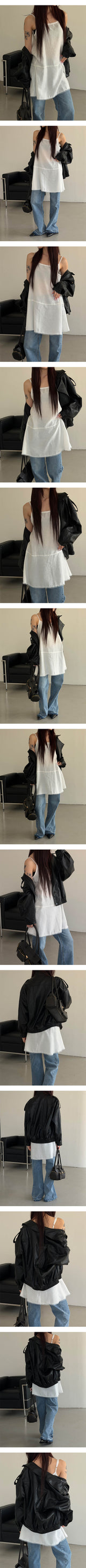 Move high neck leather jacket