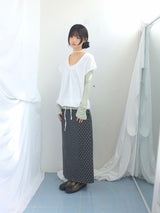 embossed shirring strap t