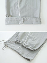 #KD Nylon Line Banding Wide Track Pants (3color)