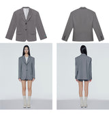 Oversized single-breasted jacket