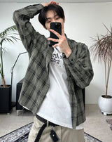 Kaan Cutting Check Shirt