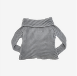 Vininto net off-shoulder knitwear