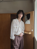 Orz Crochet Over Shirt