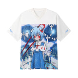 Satin Animation Top - WHITE