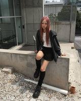 Pigment stud hood jumper
