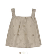 Delphine Punching Sleeveless Blouse