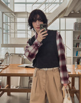 オータムベーシックニットベスト