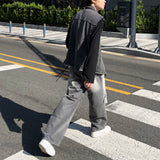 DP725013534026 ブラックジーンズデニムベスト