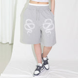 Snake Bermuda Sweat Pants - GREY