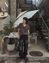 [1+1]Robert Velour V-neck short sleeve T-shirt