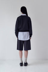 KIRSH プレーンボタンポイントスウェットシャツ [DARK NAVY]