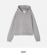 モズジッパーツーウェイスリムフーデッドジップアップ