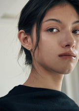 [925 silver] Deux.silver.201 / mini cote earring (gold)