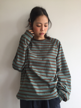 ポージー ストライプド Tシャツ(2color)