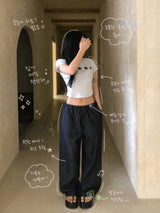 Summer Coast Non-Fade Cool Denim Wide Pants