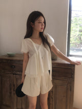 Bonjour tie blouse