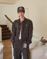 Merrick Herringbone Trucker Jacket
