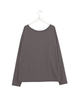Gauss Loose Fit Printing Off-Shoulder Long Sleeve Tee