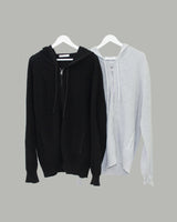 Lesher two-way knit zip-up