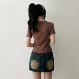 Blur レタリング半袖Tシャツ