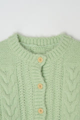 Nutty cable cardigan_mint