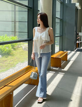 Jetine Span Slim Bootcut Denim Pants