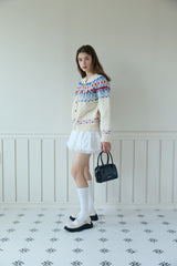 ICELANDIC PATTERNED CARDIGAN