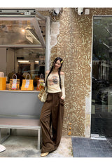 ドッグビーズレースオフショルダー長袖Tシャツ