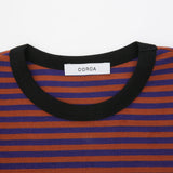 Stripe Half Tee Purple