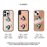 anime eye phone case(pink/epoxy)