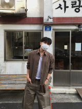 Belto Cropped Checkered Shirt 3C