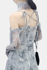 ラトウェーブオフショルダードレス