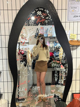オーバーサイズオフショルダーチャンキーセーター - Beige