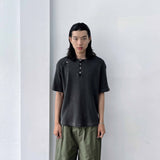 ストラクチャード ワイドスリーブ ブラック トップ
