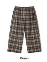 Kale Check Wide Banding Pants