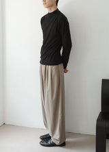 drape mock neck tee