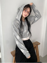 DOT HOOD ZIP-UP (2C)