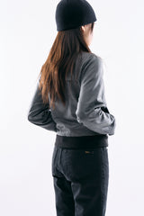 Nathan crack leather jacket