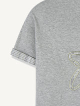 Check Star Applique T-shirt