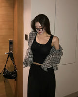 [MADE] Hooded summer checkered shirt