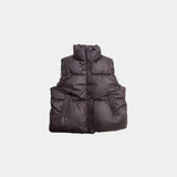 Jeno, high neck vest padded jacket.