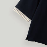 Navy Layered PK Tee