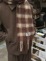 ASCLO Wool Check Reggae Muffler (2color)