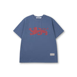 ヴィンテージエイシャントグラフィックTシャツ (ヴィンテージブルー)