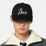 UNISEX Dear Felt Wappen Ball Cap  [BLACK]
