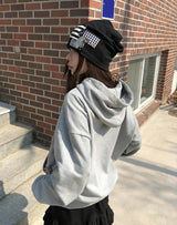 Mix Patch Button Beanie