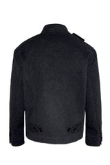 Adjustable Waist Wool Jacket