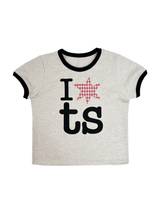 W Ringer Tee in Ivory