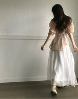 frit veil 20% chiffon shirt / blouse
