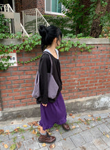 26FW★ [BAONHAUS] レニル シャーリング レイヤード ロングスリーブ Tシャツ